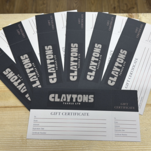 Clayton’s Tackle Gift Cards