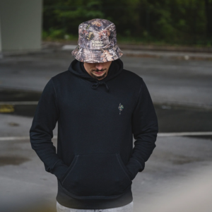 MINIMAL DUCKHUNT CAMO LOGO HOODIE BLACK