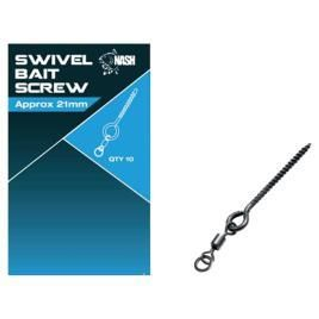 Nash Swivel Bait Screw Black