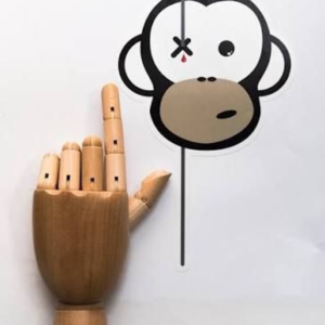 Monkey Climber Logo Car Sticker (Medium 27cm)
