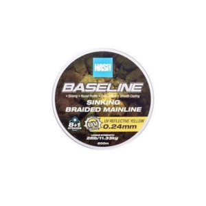 Nash Baseline Sinking Braided Mainline 0.24mm 600m