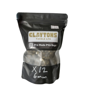 Claytons tackle pre tied pva bags 12pc 6mm pellets